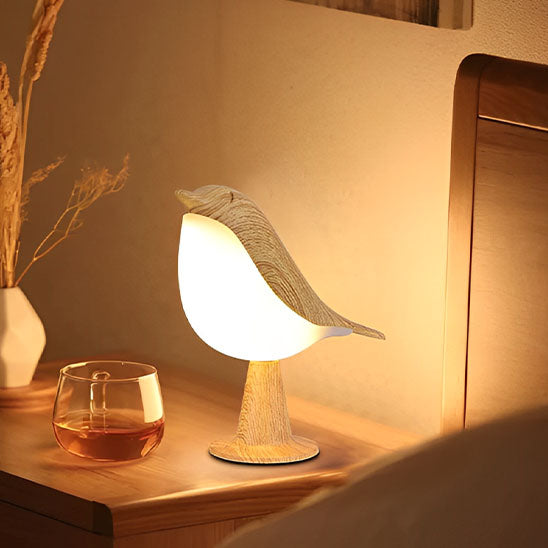 Lampe de table sans fil design oiseau, tactile & rechargeable | Nidoriâą