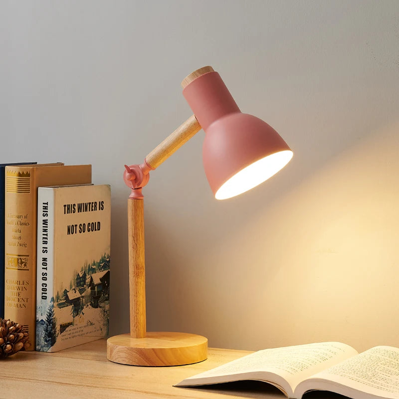 lampe a bureau rose