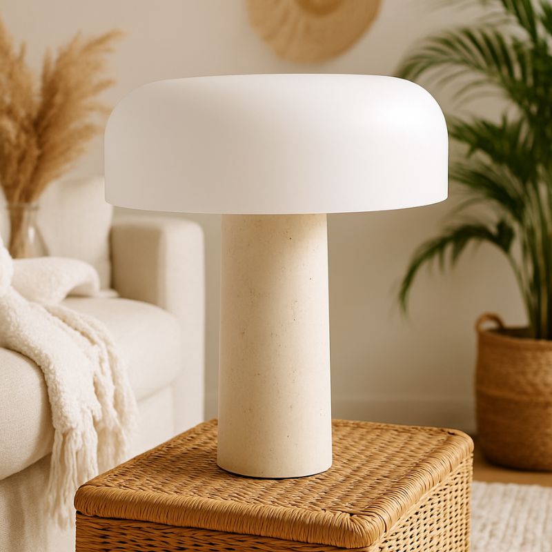 lampe champignon art deco boheme