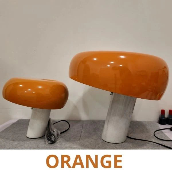 lampe champignon deco orange