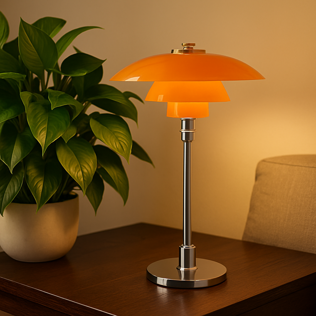 lampe champignon harmonise plante verte