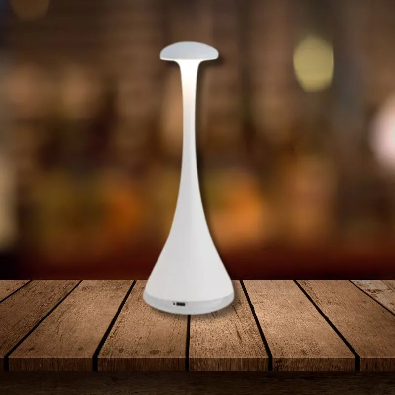 lampe champignon tactile rechargeable blanc