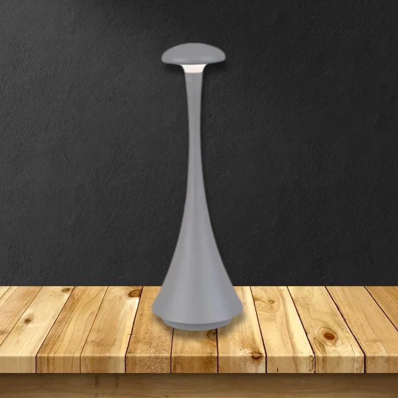 lampe champignon tactile rechargeable gris