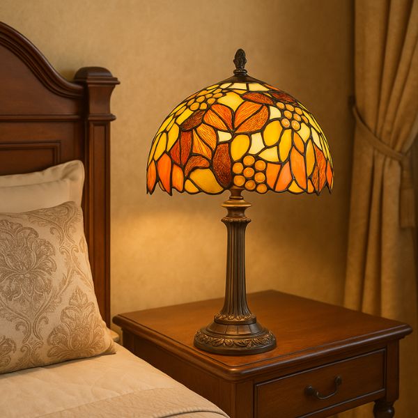 lampe champignon vintage table de chevet