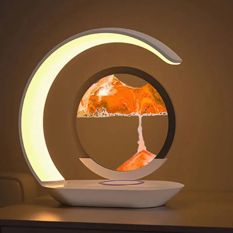 lampe de chevet tactile sable orange