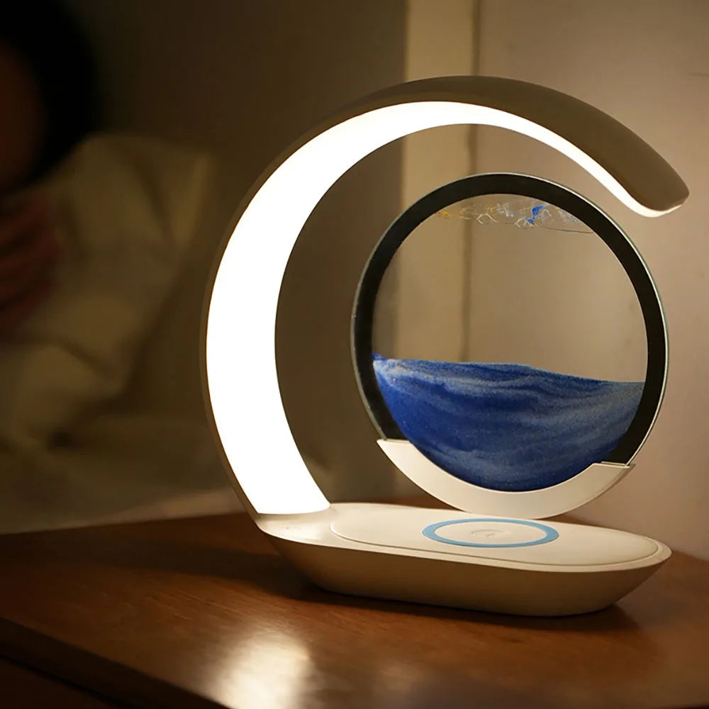 lampe de chevet tactile sur table de nuit