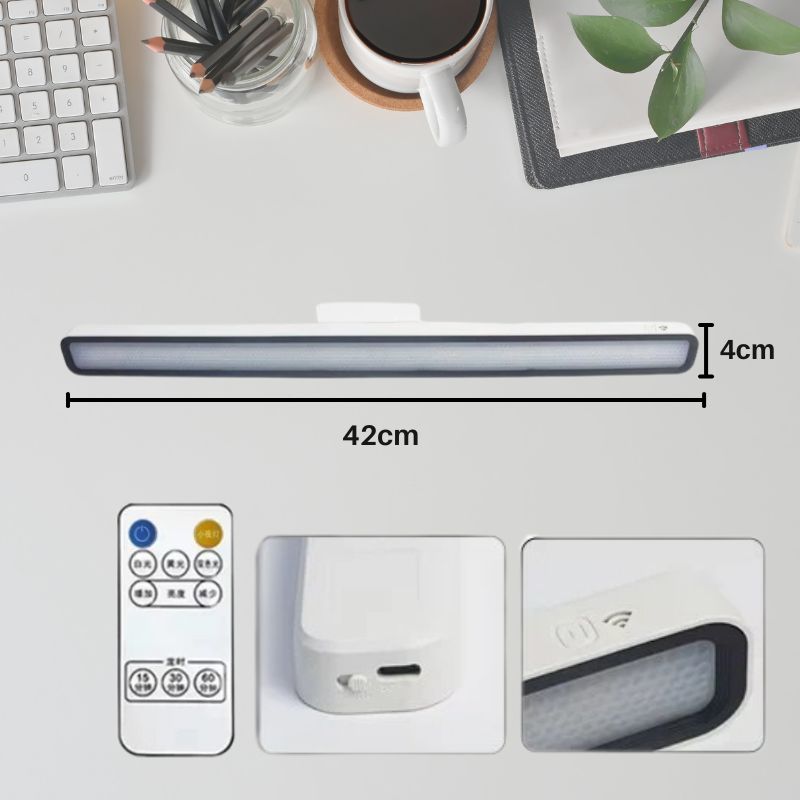 lampe a bureau 42cm 4cm incluant telecommande