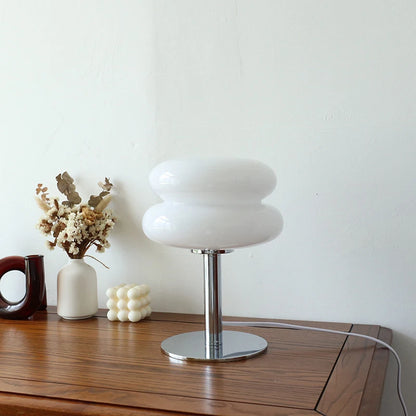 lampe a poser blanche sur table
