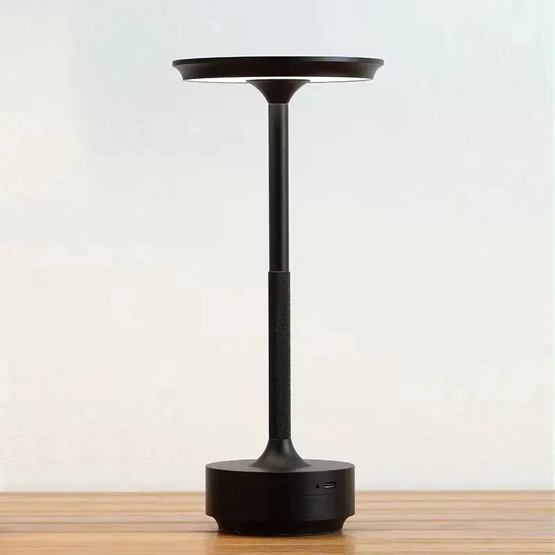 lampe a poser tactile sans fil rechargeable noir