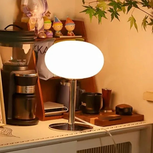 lampe a poser verre intensite reglable blanche