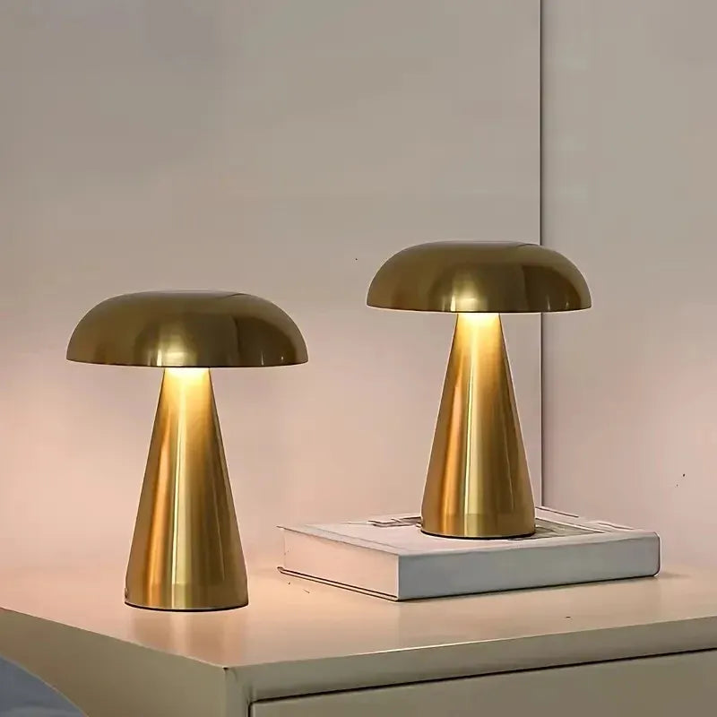 lampe champignon metal tactile facile a deplacer