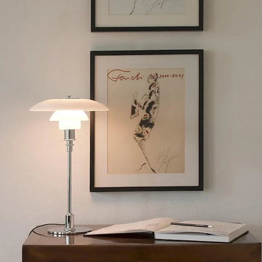 lampe champignon sur meuble entrer