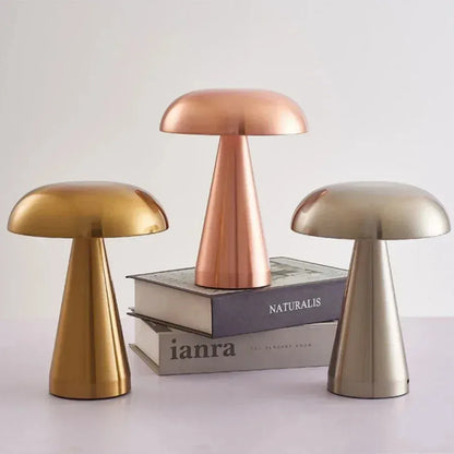 lampe champignon tactile rechargeable 3 couleurs disponible