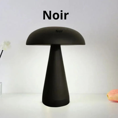 lampe champignon tactile rechargeable reglable noir