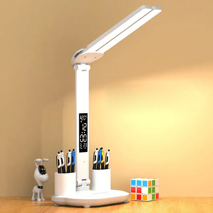 lampe de bureau led inclus heure date temperature