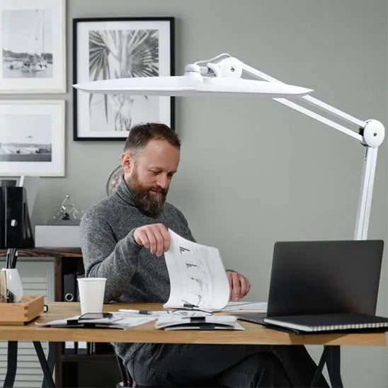 lampe de bureau led zone eclairage 50 cm