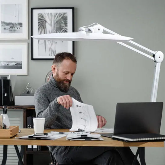 lampe de bureau led zone eclairage 50 cm