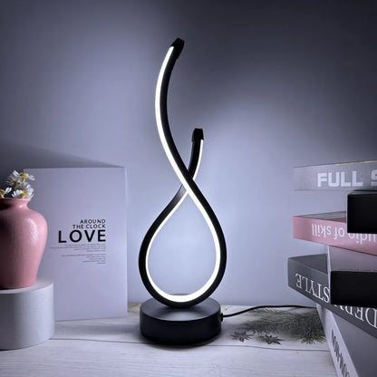 lampe de chevet creative forme huit