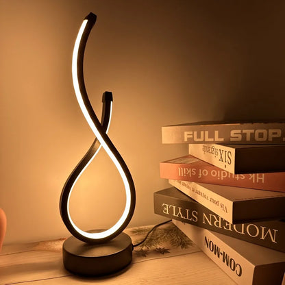 lampe de chevet en forme de huit