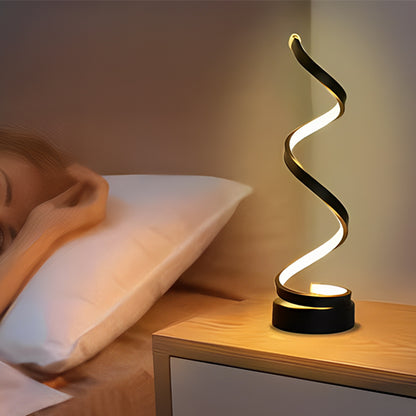 lampe de chevet forme spiral elegante