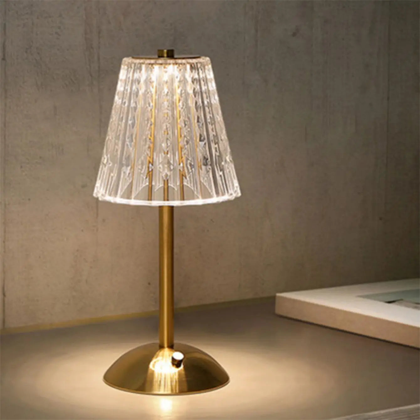 lampe de chevet tactile led style cristal
