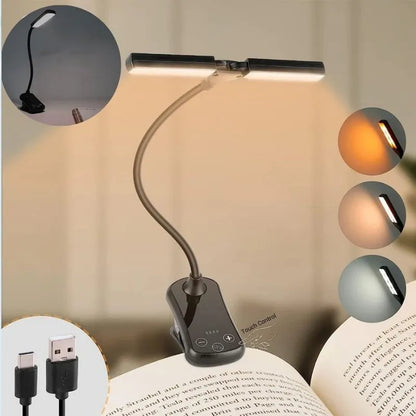 lampe de lecture double panneaux led rechargeable