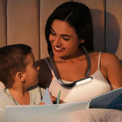 Lampe de lecture lit rechargeable 2-en-1 tour de cou et flexible | Éclorêve™
