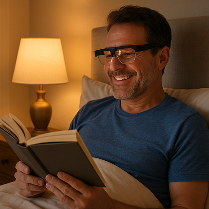 lampe de lecture lit loupe confortable lire petit caractere