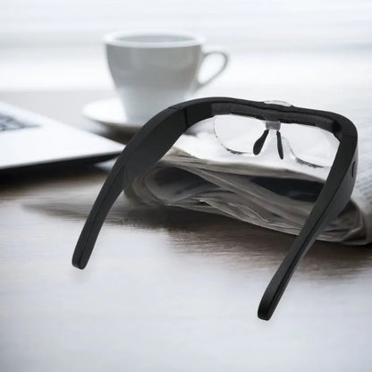 lampe de lecture lit rechargeable loupe vue de dos