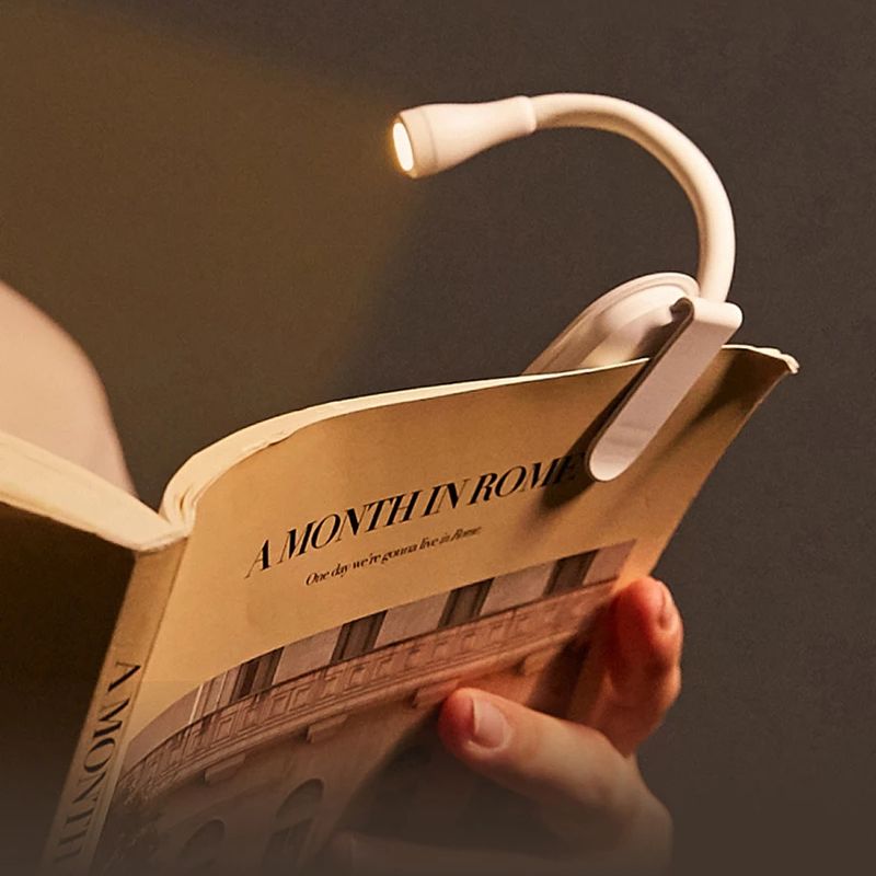 lampe de lecture accrocher a un livre
