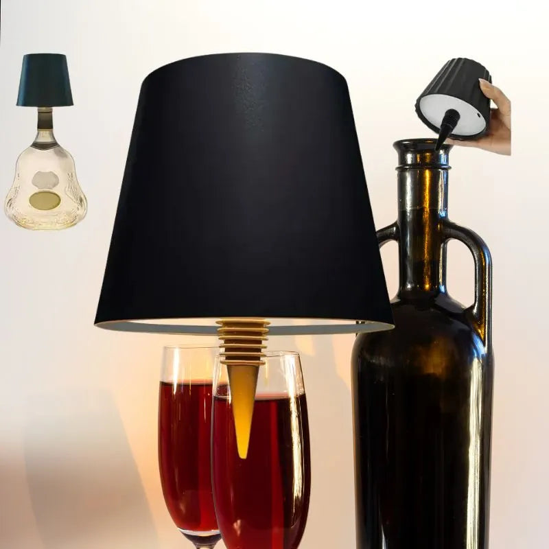 lampe de table rechargeable pratique lisse noir