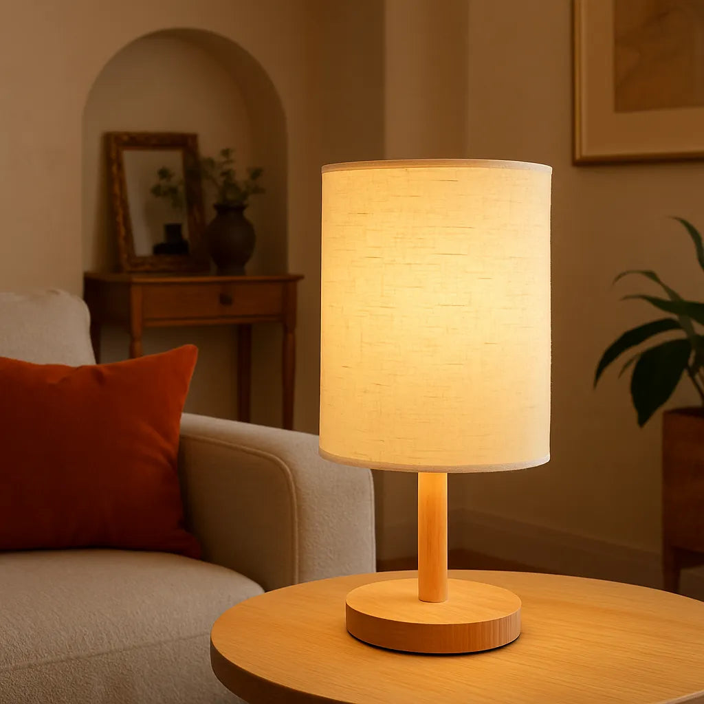 lampe de table sur table salon pratique et decoratif