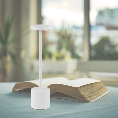 lampe de table tactile sans fil blanc