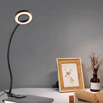lampe led lecture bureau col flexible pince au livre