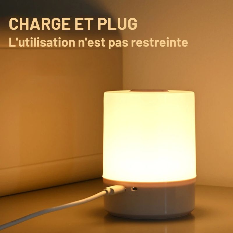 lampe de chevet tactile deux facon utilisation