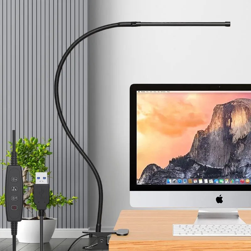 lampes de bureau col flexible 70 cm led