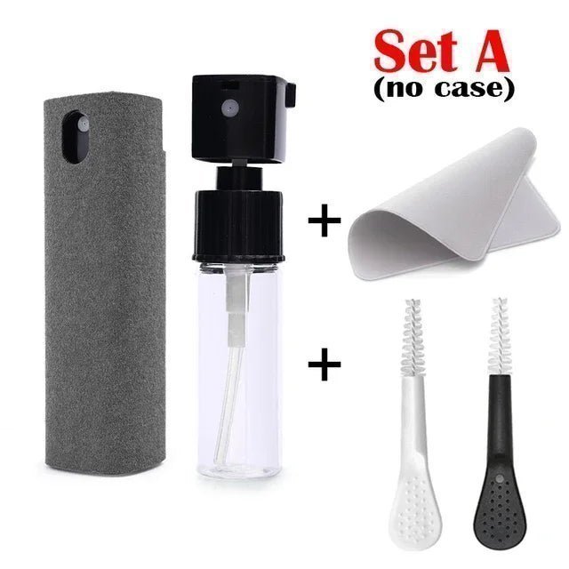 Mini Screen Cleaner Spray Smartphones Soft Microfiber Polishing Cloth Phone PC Cleaner Set Cleaning Brush for Apple IPad IPhone - Simiell