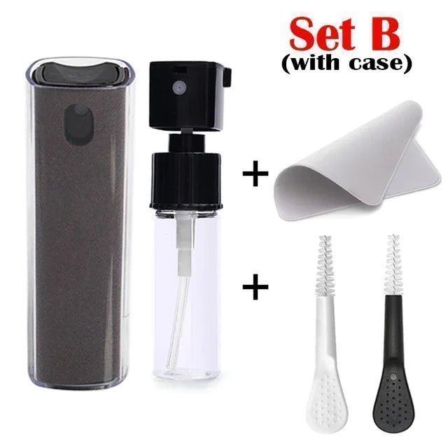 Mini Screen Cleaner Spray Smartphones Soft Microfiber Polishing Cloth Phone PC Cleaner Set Cleaning Brush for Apple IPad IPhone - Simiell